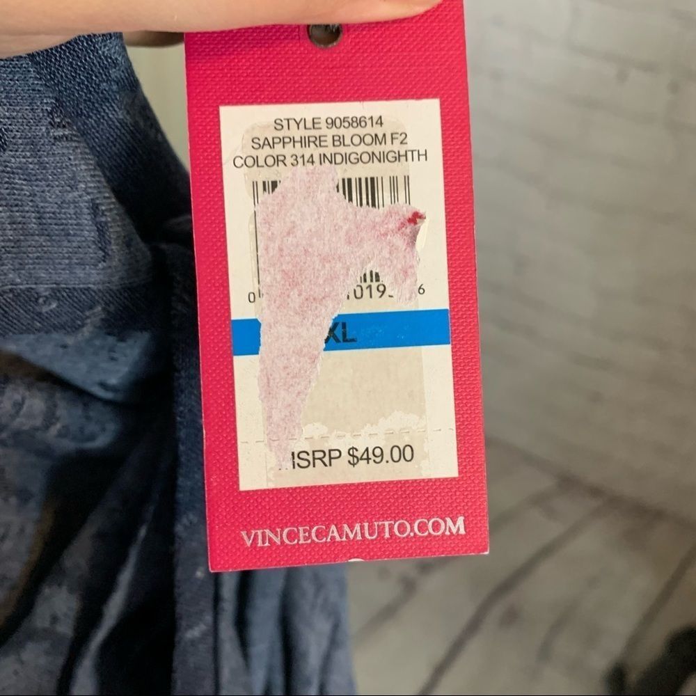 Vince Camuto Melange Jersey Pocket Tee - XL - NWT - Picture 9 of 10
